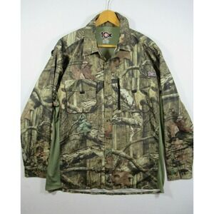 10X Break-Up Infinity Camo Hunting Shirt Men XL Button Up Vented